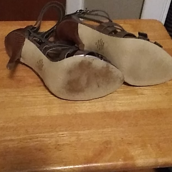 Marc Fisher Metallic Silver Heels - Picture 4 of 4